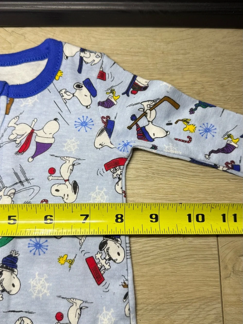New Y2K 2000 Kids / Toddlers Peanuts Vera Bradley Snoopy Skiing Romper Onesie